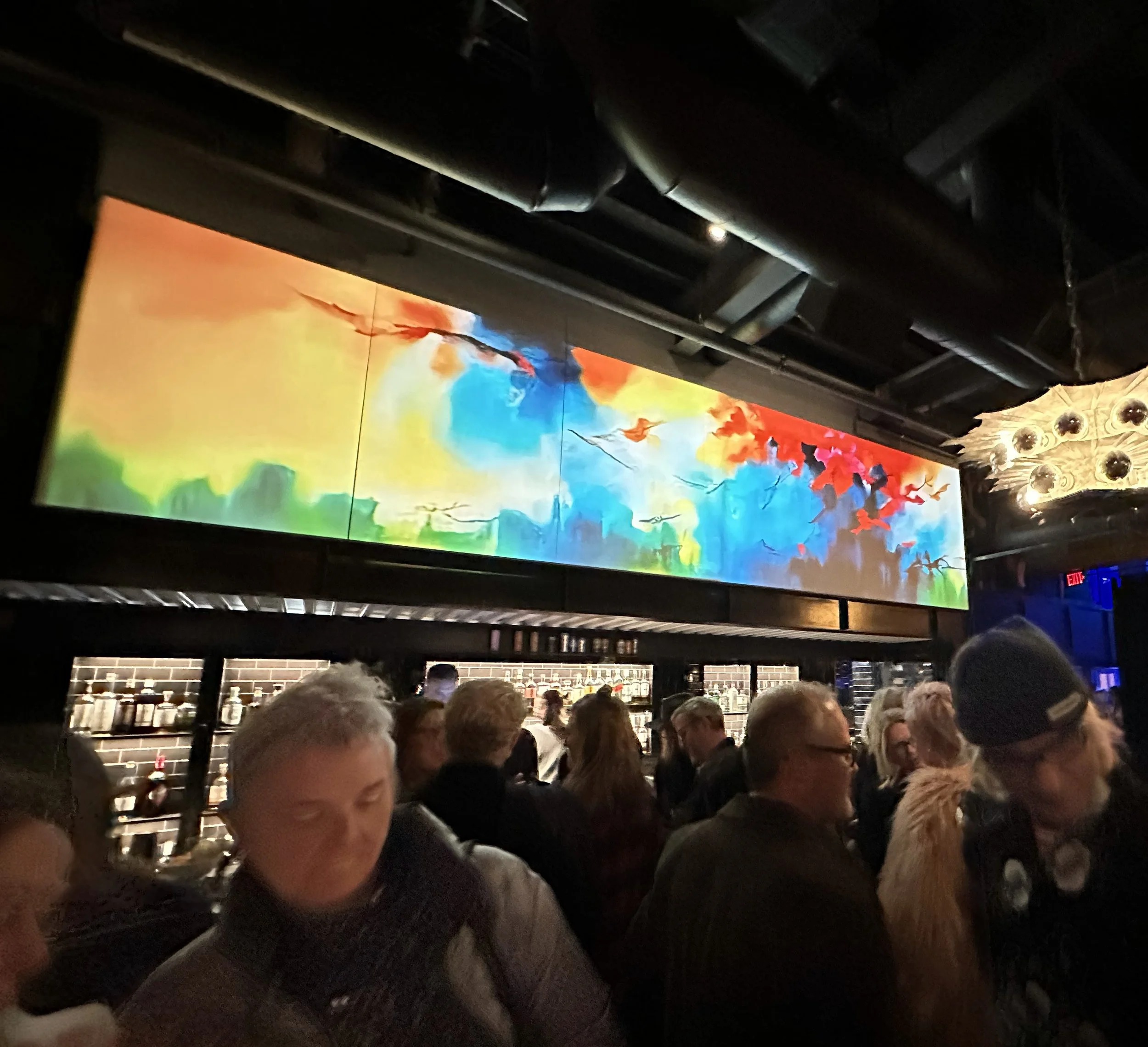 Generative abstract landscape at Icehouse Minneapolis