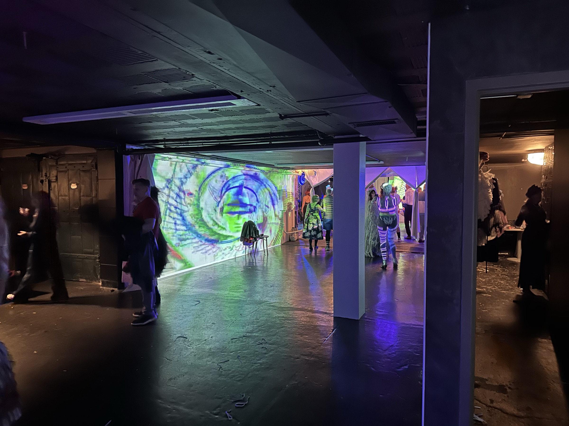 Immersive projection at Halloween event